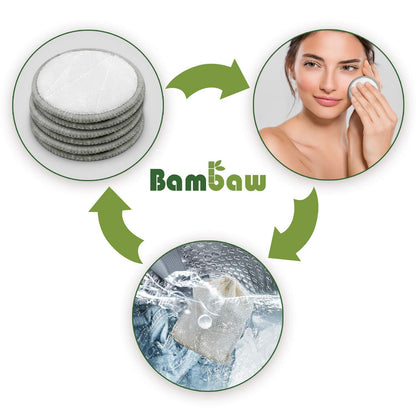 Discos desmaquillantes reutilizables Bambaw Cajita 10