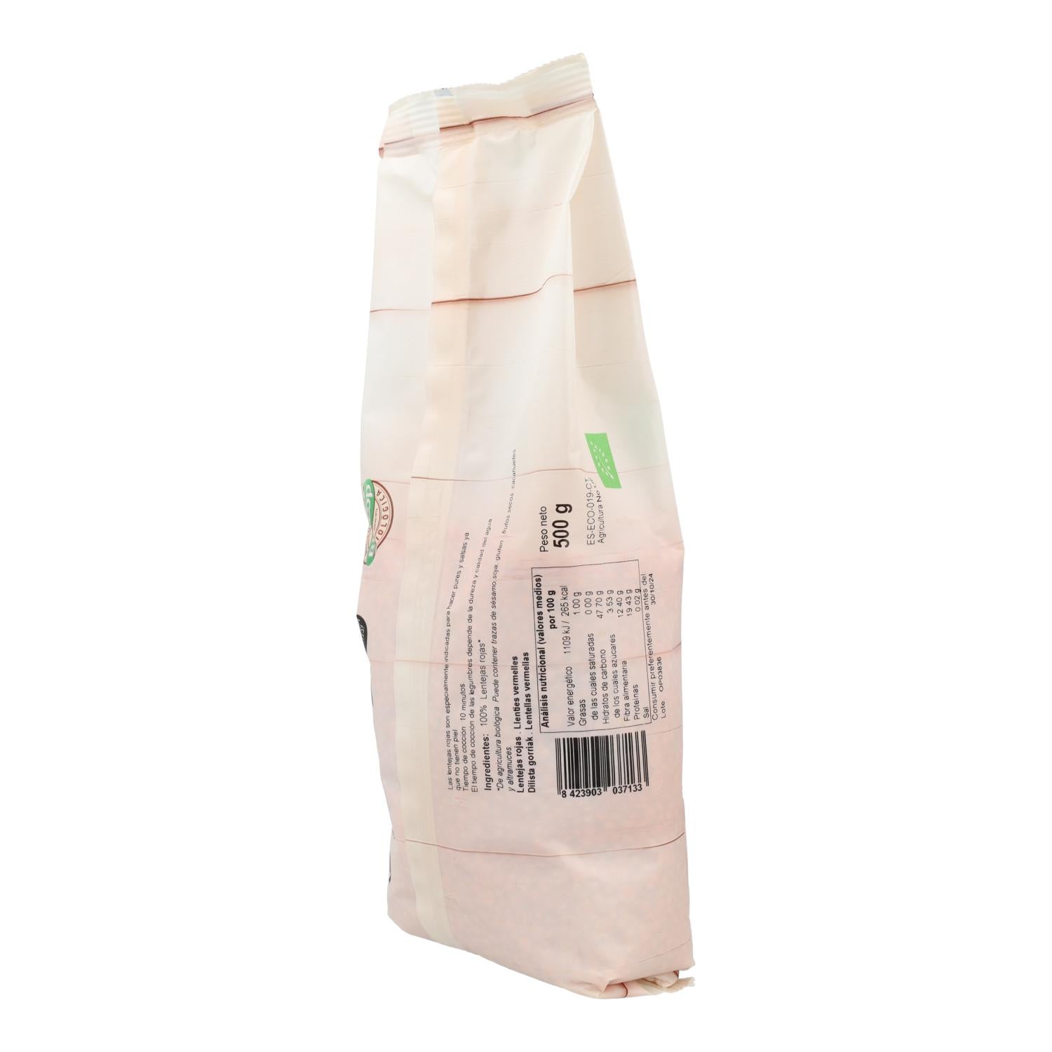 Lentejas rojas Biocop 500g