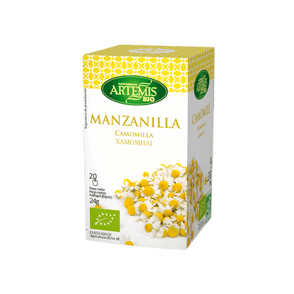 Manzanilla Artemis, 20 filtros.