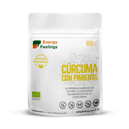 Cúrcuma Con Pimienta negra en Polvo Eco  Energy Feelings 200 g