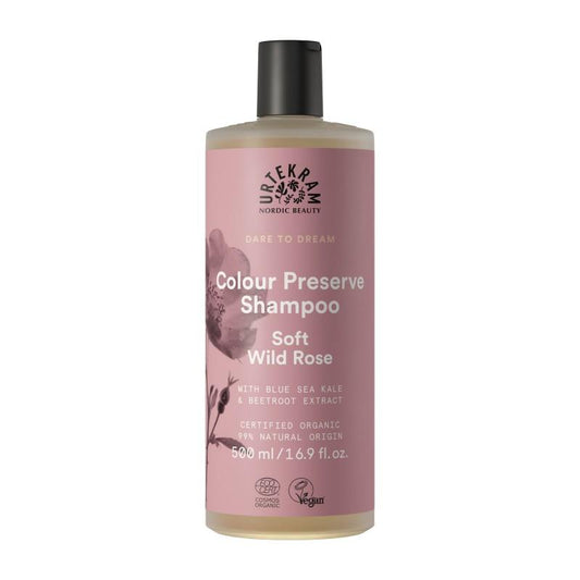 Champú Soft Wild Rose Color Urtekram, 500 ml