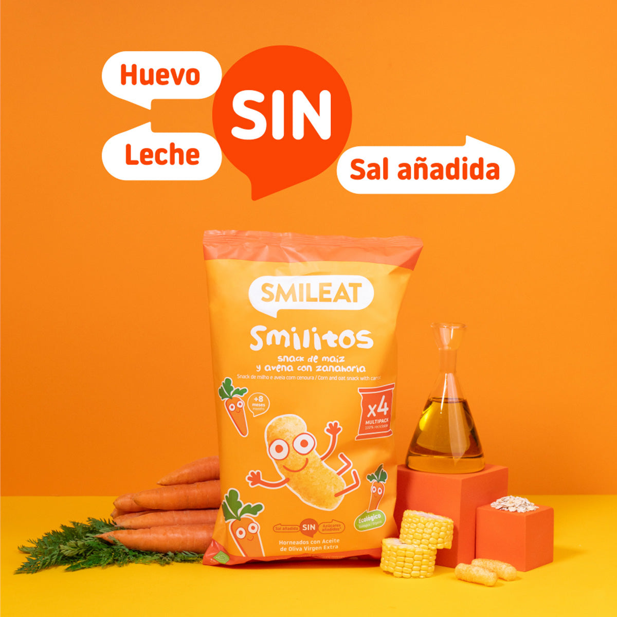Pack Mix de Smilitos BIO Smileat 4 Bolsas