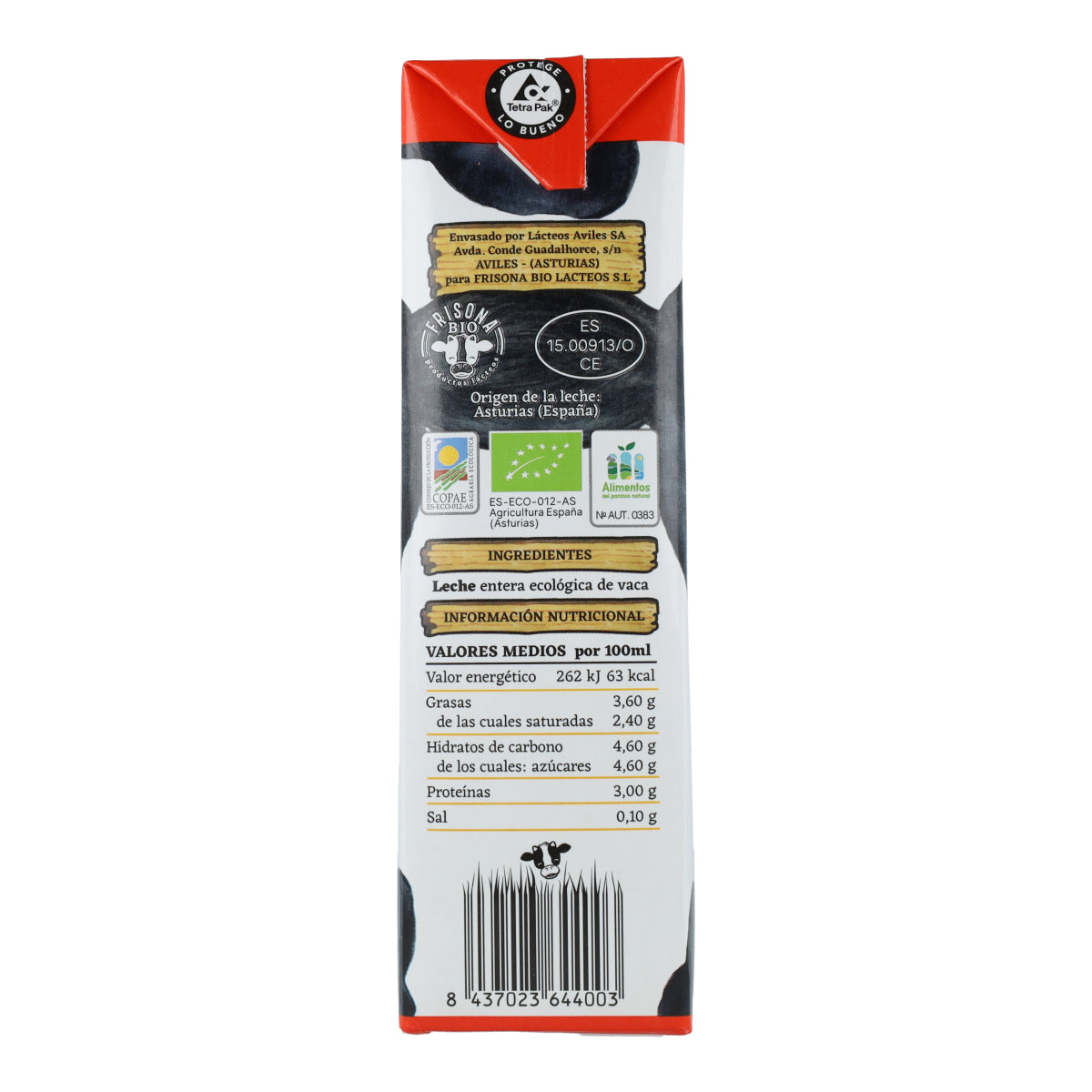 Latte intero Frisona Bio 1L