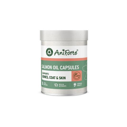 Cápsulas de Aceite de Salmón para perros y gatos AniForte 200 caps