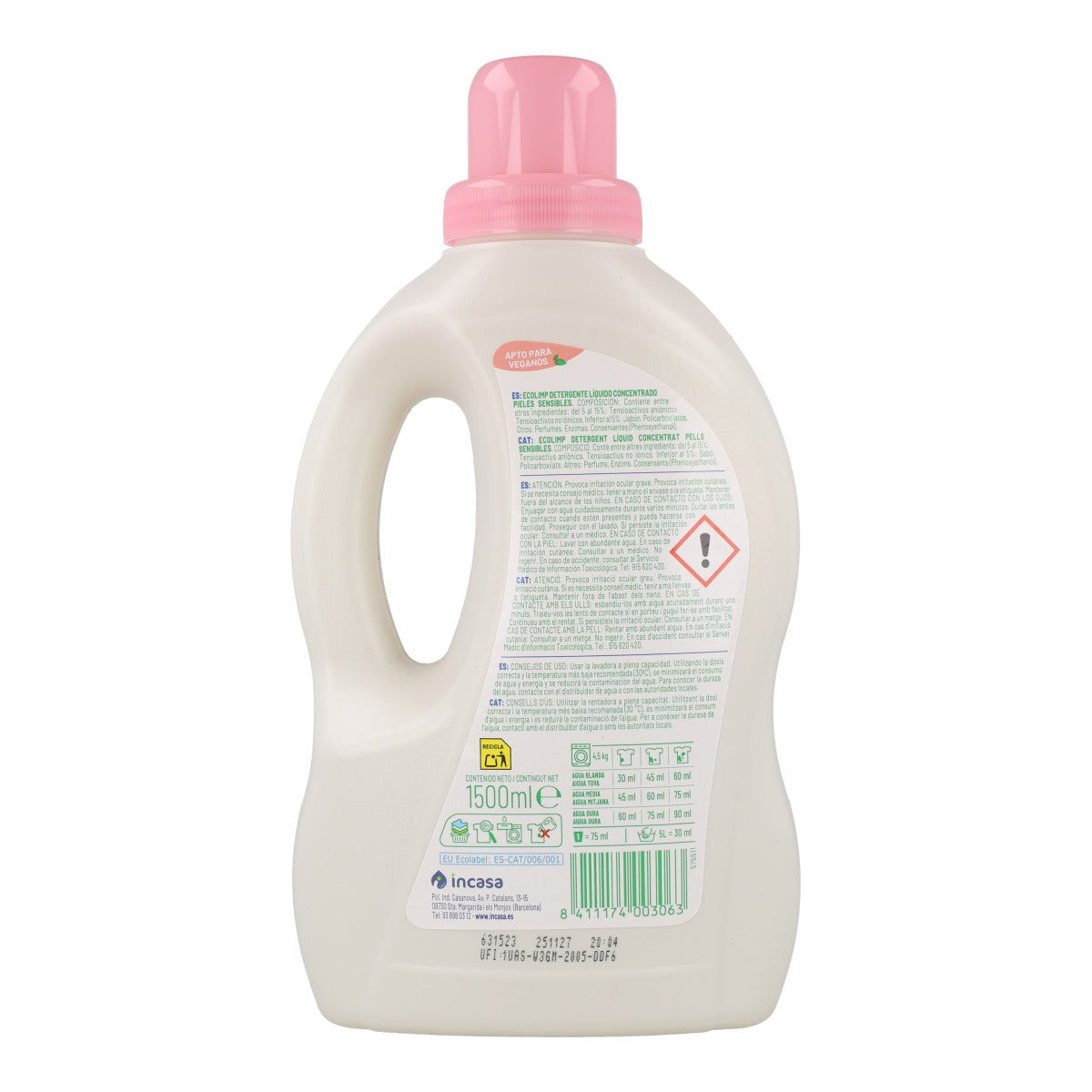 Detergente liquido per pelli sensibili Mimidu ECO 25 dosi