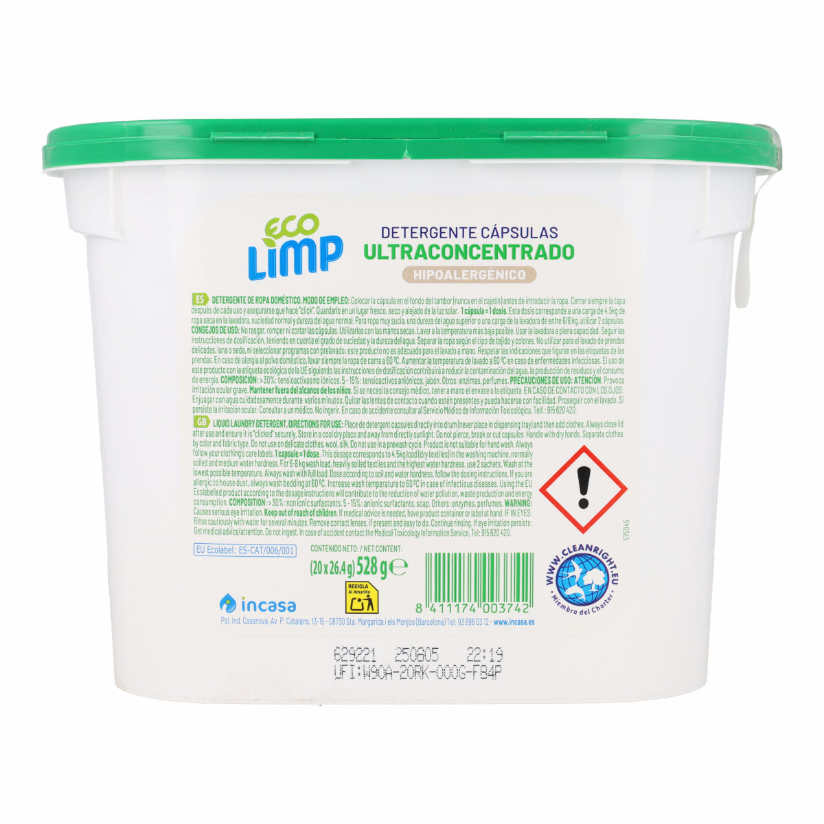 Detergente in capsule ultraconcentrato Mimidu ECO 20 dosi