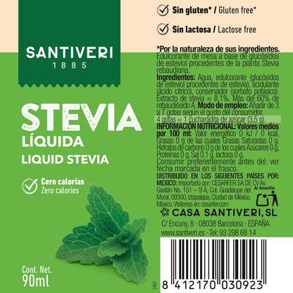 Stevia liquida Santiveri 90 ml