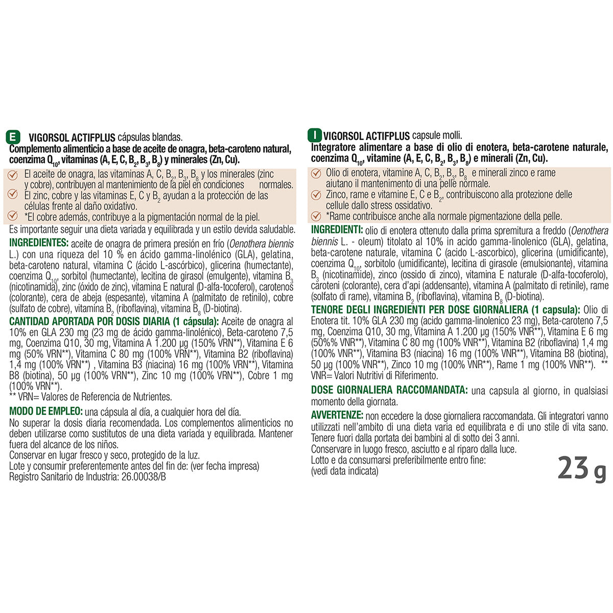 Vigor Sol Aptif PLus Santiveri 30 perle