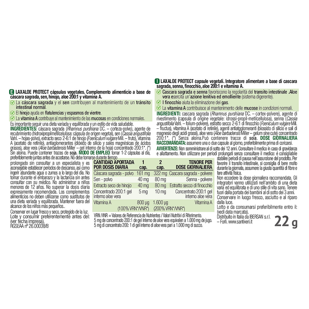 Laxaloe Protect capsule Santiveri 60 capsule