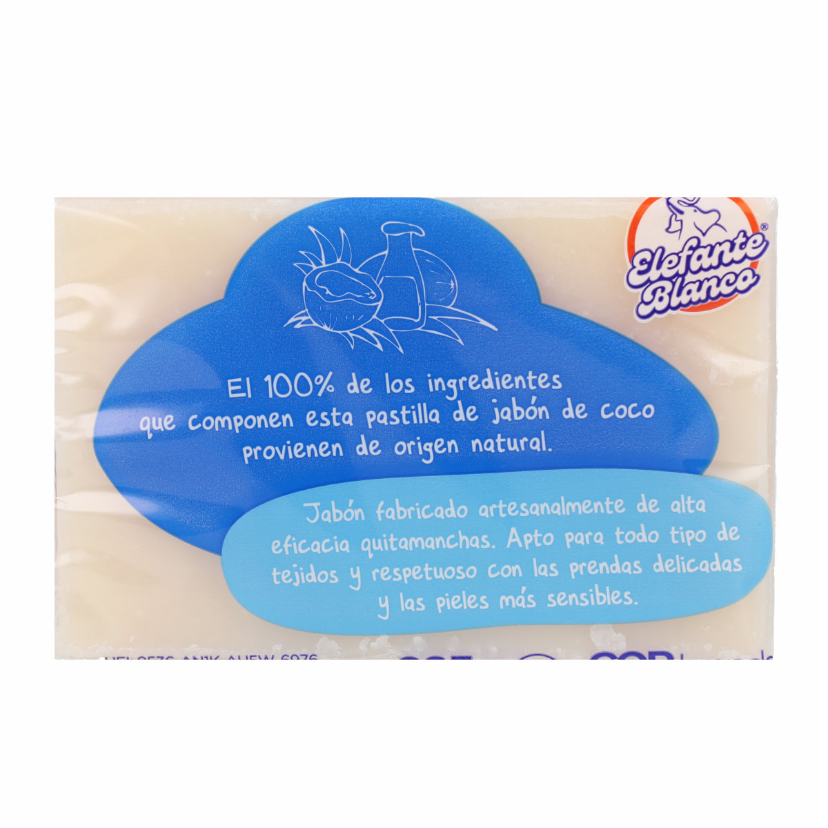 Sapone al cocco Elefante Bianco Mimidu 225 g