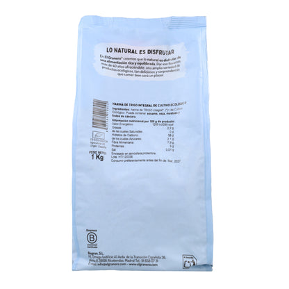 Farina integrale di grano biologico El Granero 1 kg