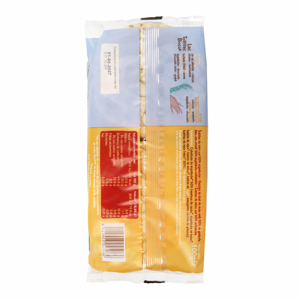 Frittelle di mais e carruba Biocop 100 g
