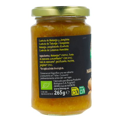 Pack 2 x Compota de Naranja y Jengibre BIO Biocop, 265 g