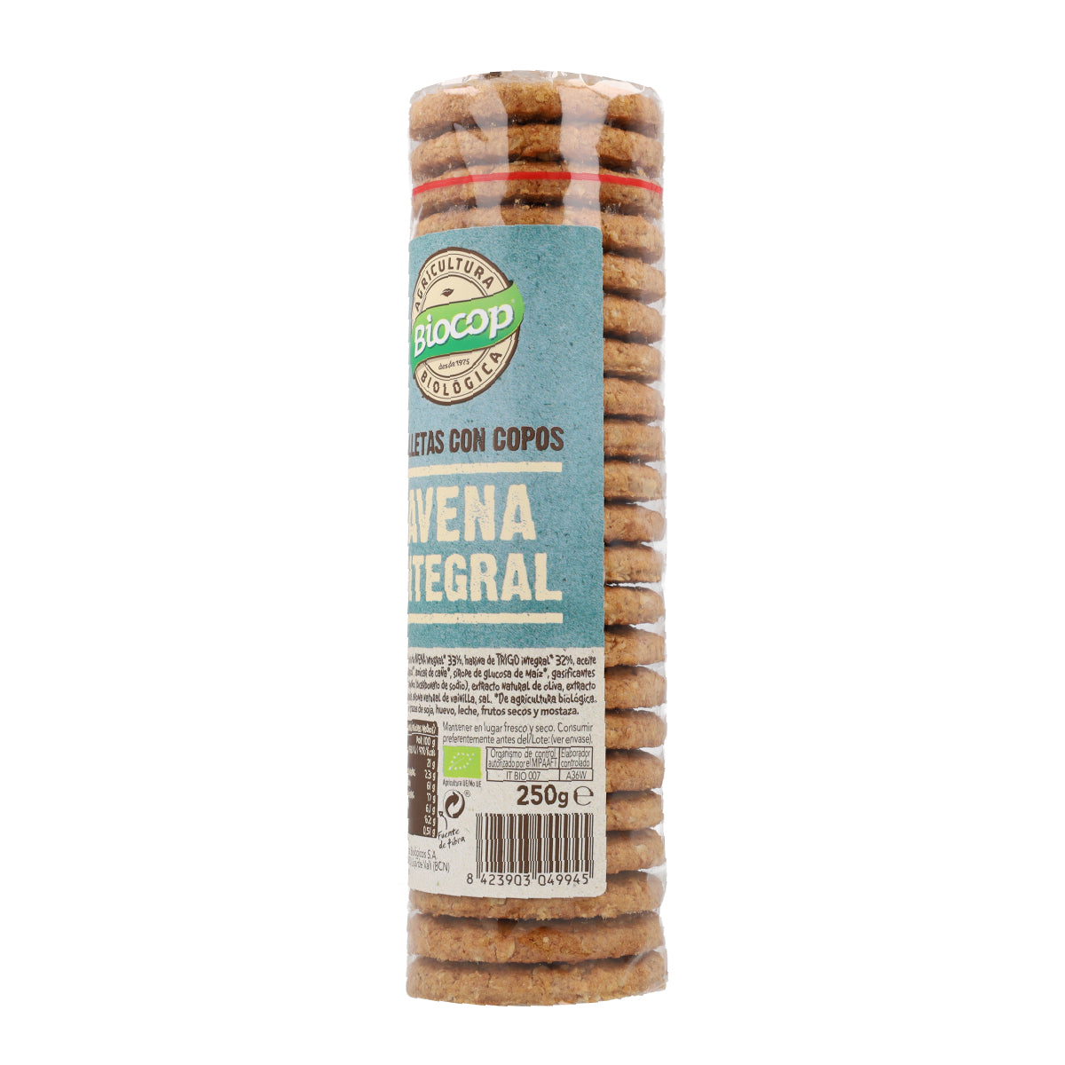 Biscotti Copos de Avena Integral Biocop, 250 g