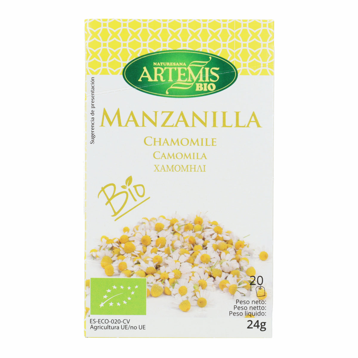 Camomilla Artemis, 20 filtri.