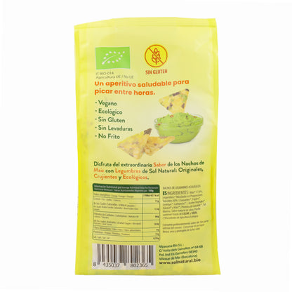 Nachos di legumi biologici senza glutine Sol Natural 80 g