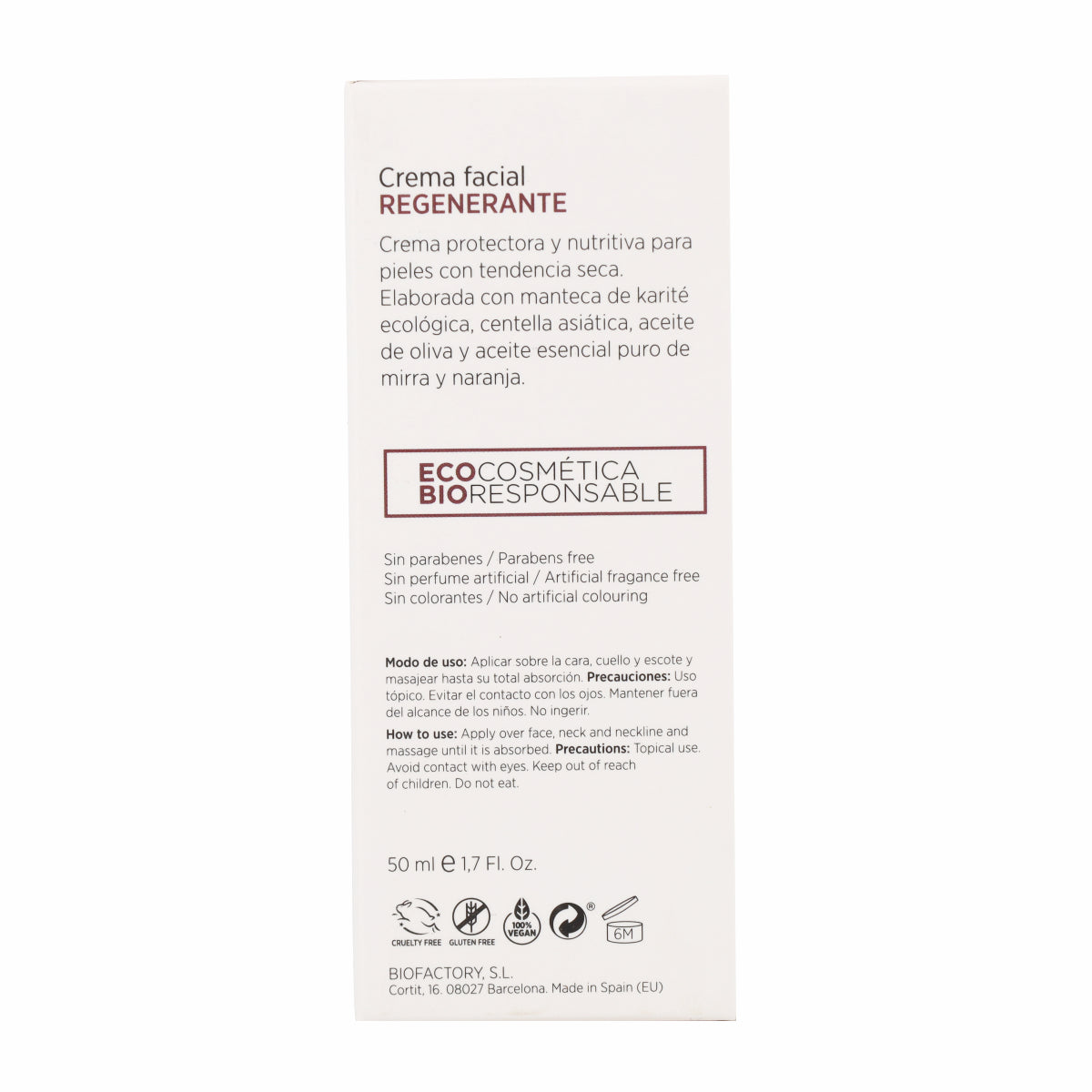 Crema rigenerante Karité Mon 50 ml