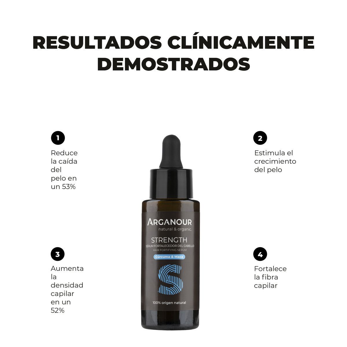 Strength Lozione per la crescita dei capelli Arganour 50 ml
