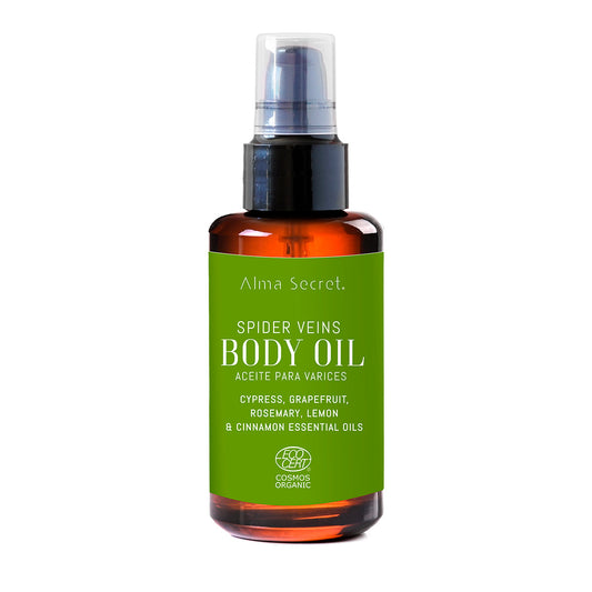 Olio per vene varicose e gambe stanche con cipresso, pompelmo e rosmarino Alma Secret 100 ml