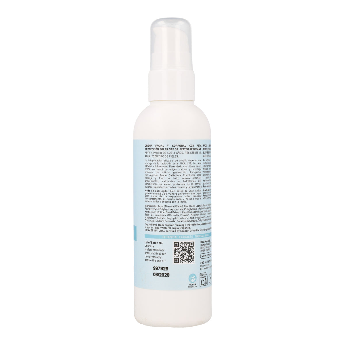 Crema solare protettiva SPF 50 Alma Secret  200 ml
