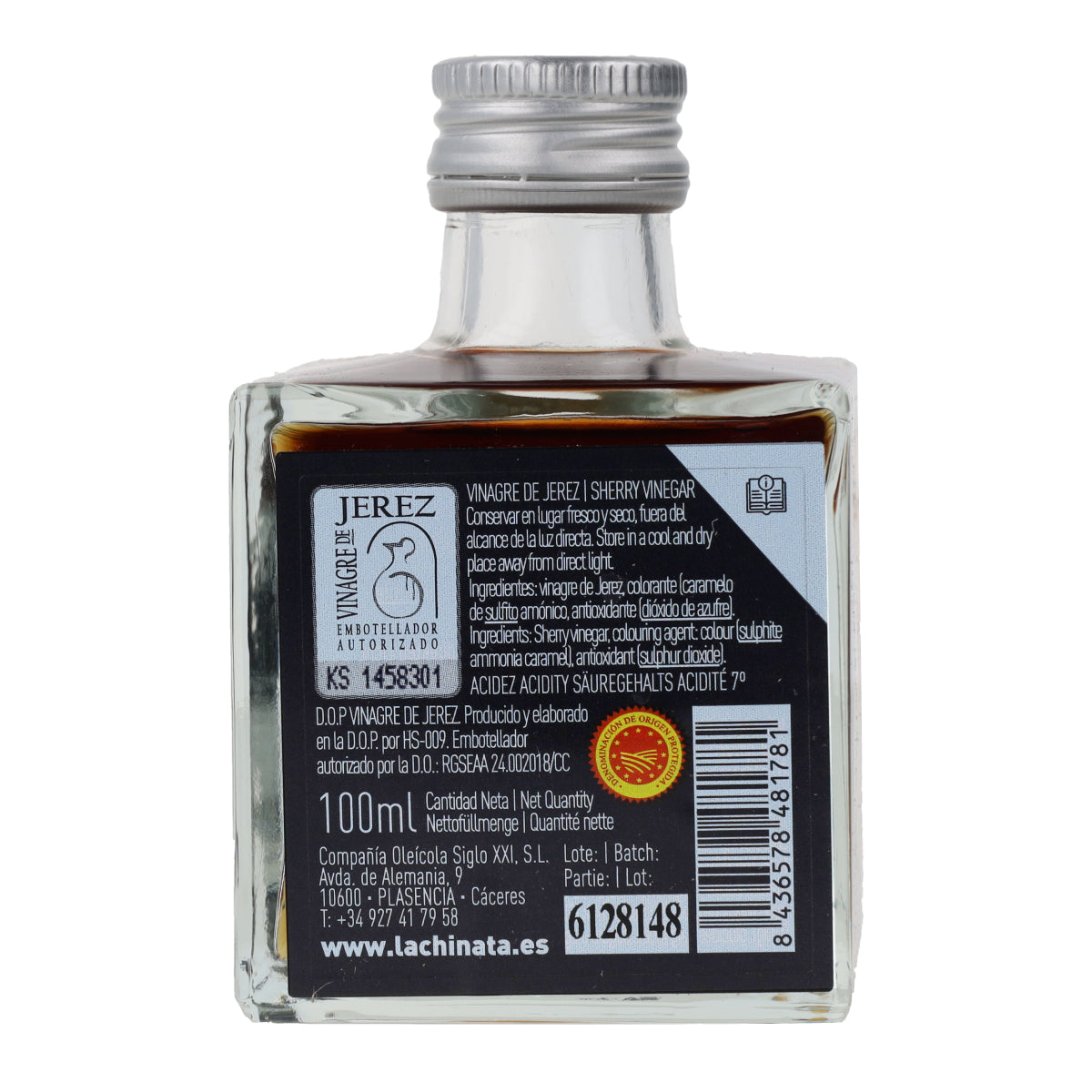 Aceto di Sherry D.O., bottiglia quadrata La Chinata 100 ml