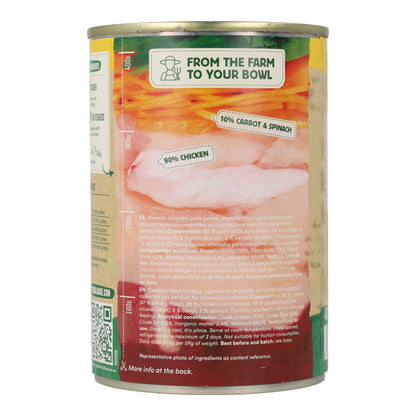 Lattina di pollo BARF per cani Wild Balance 400 g