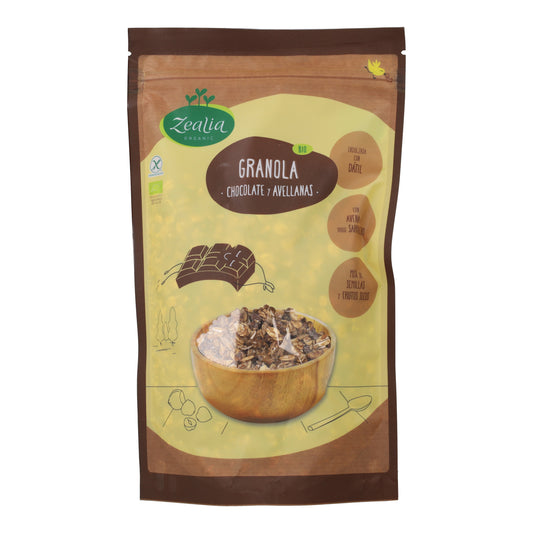 Granola al cioccolato biologico senza glutine Zealia 300 g