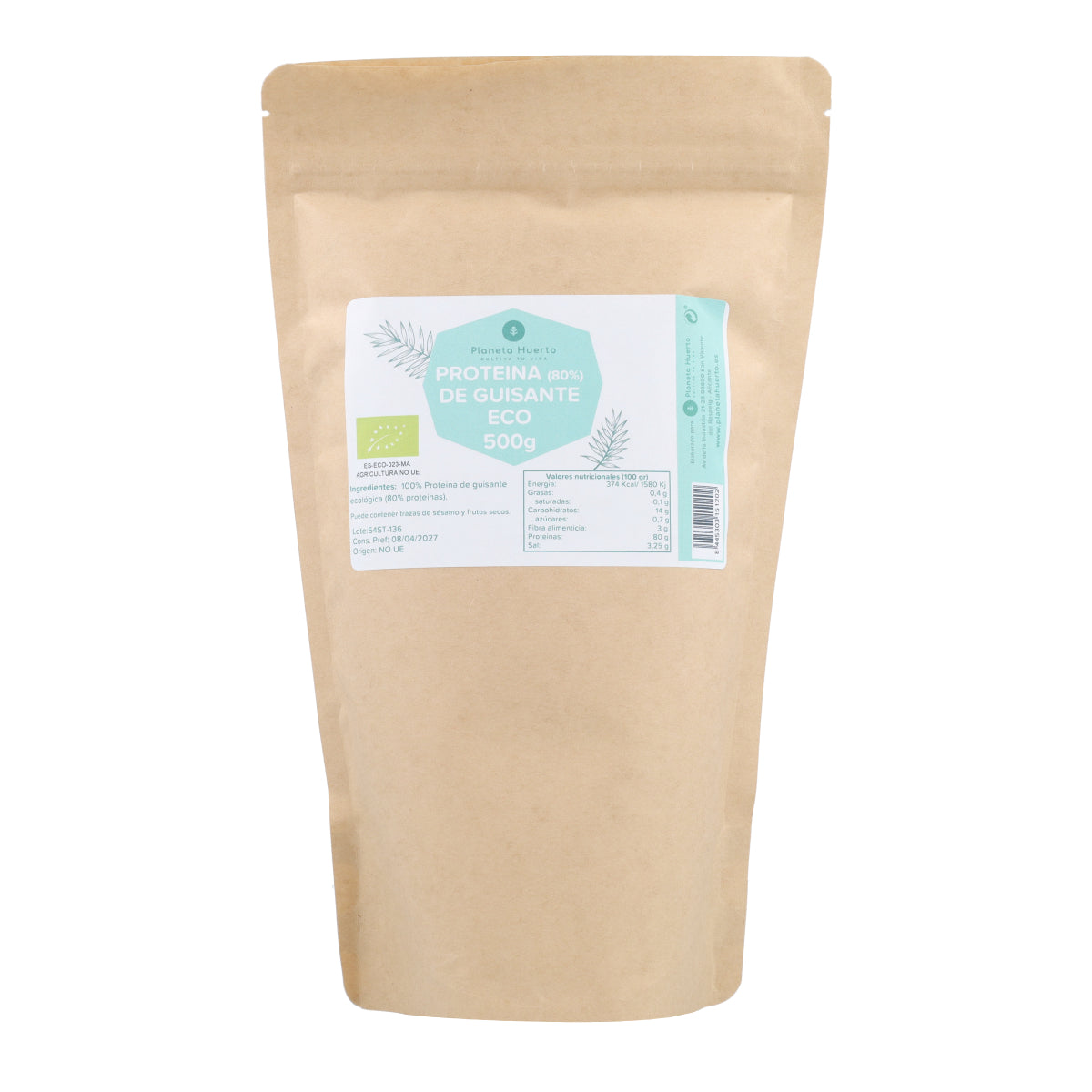 Proteine del pisello 80% ECO Planeta Huerto 500 g