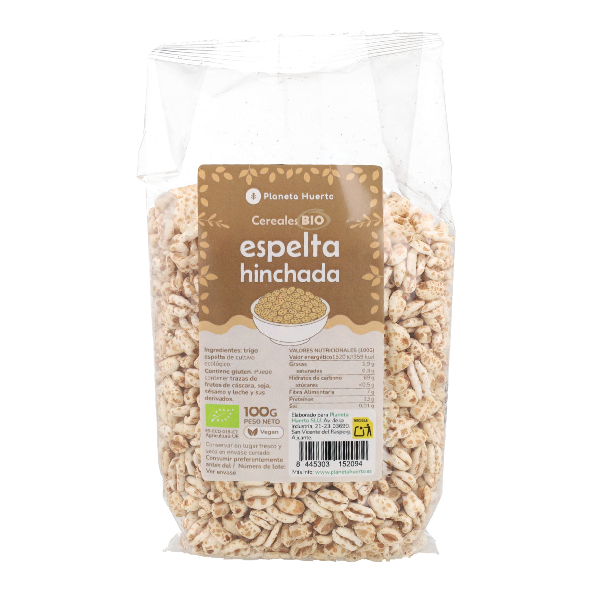 Farro soffiato ECO Planeta Huerto 100 g