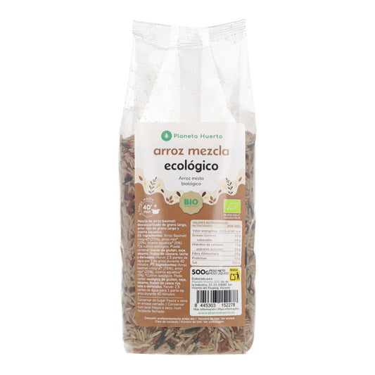 Riso basmati misto int, rosso, selvaggio ECO Planeta Huerto 500 g