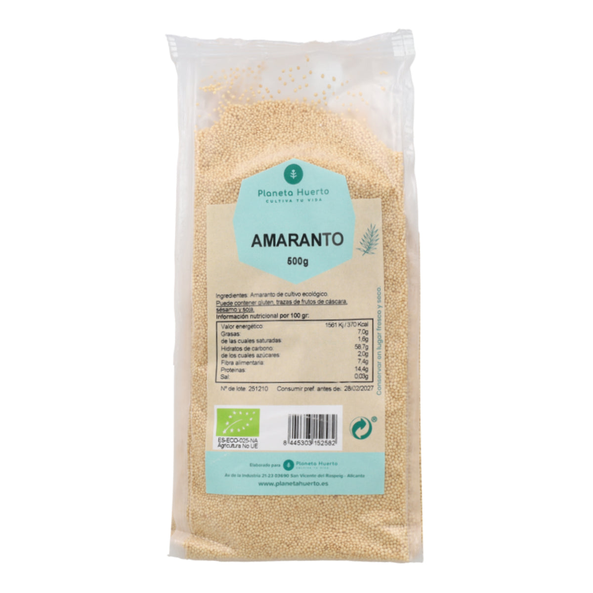 Amaranto in grani ECO Planeta Huerto 500 g