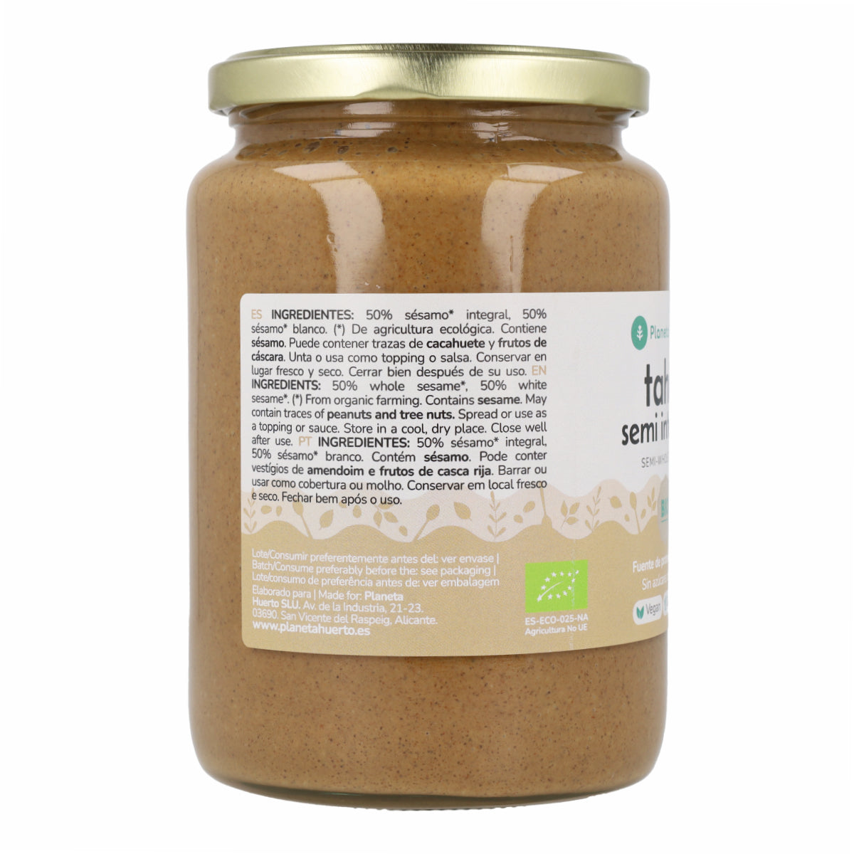 Tahini semi-integrale ECO Planeta Huerto