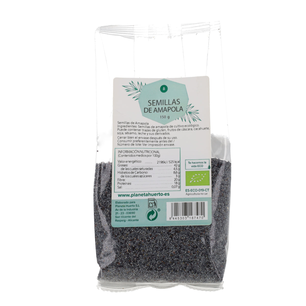 Semi di papavero ECO Planeta Huerto 150 g