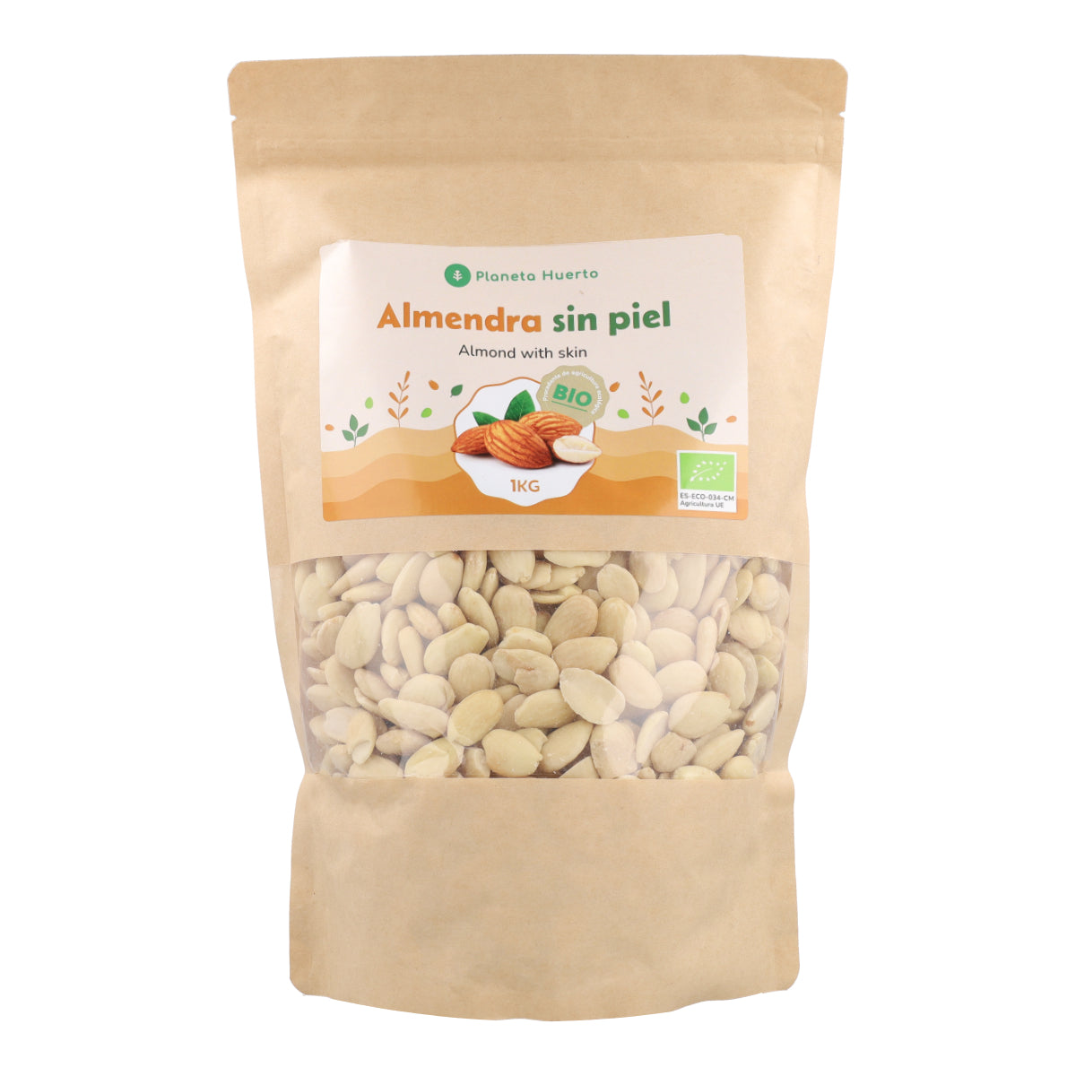 Mandorle sbollentate ECO Planeta Huerto 1 kg