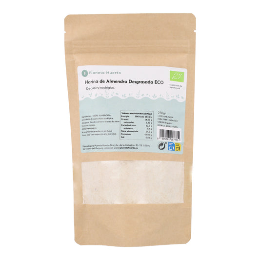 Farina di mandorle sgrassata (proteina di mandorle) ECO Planeta Huerto 250 g