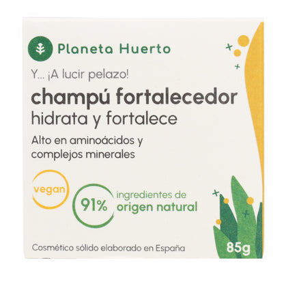 Shampoo solido rinforzante con aminoacidi Planeta Huerto 85 g