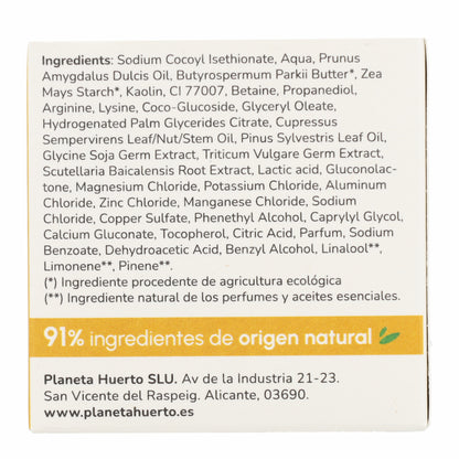 Shampoo solido rinforzante con aminoacidi Planeta Huerto 85 g