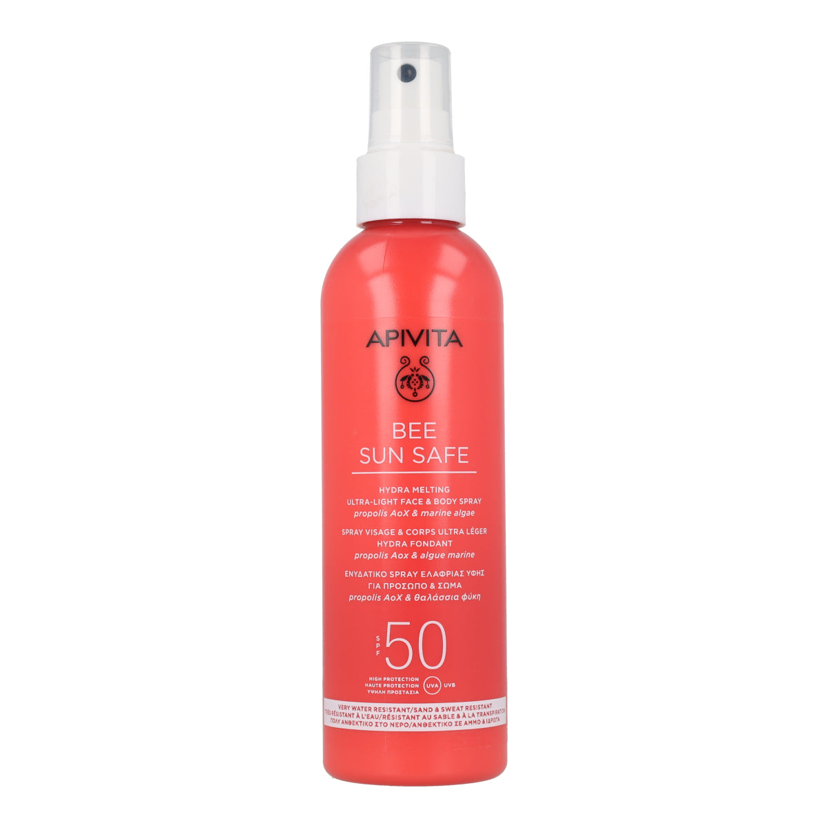 Spray solare Hydra Melting SPF50 Apivita 200 ml