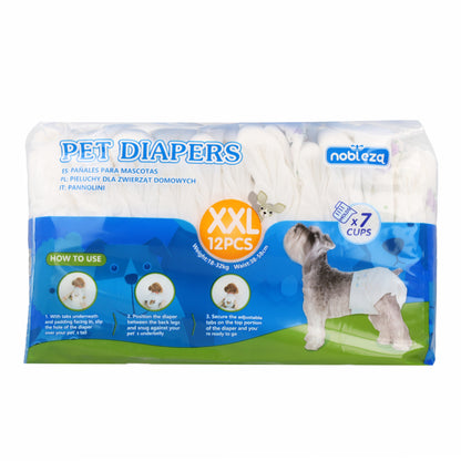 Pannolini per cani femmine XXL Nobleza 12 pz