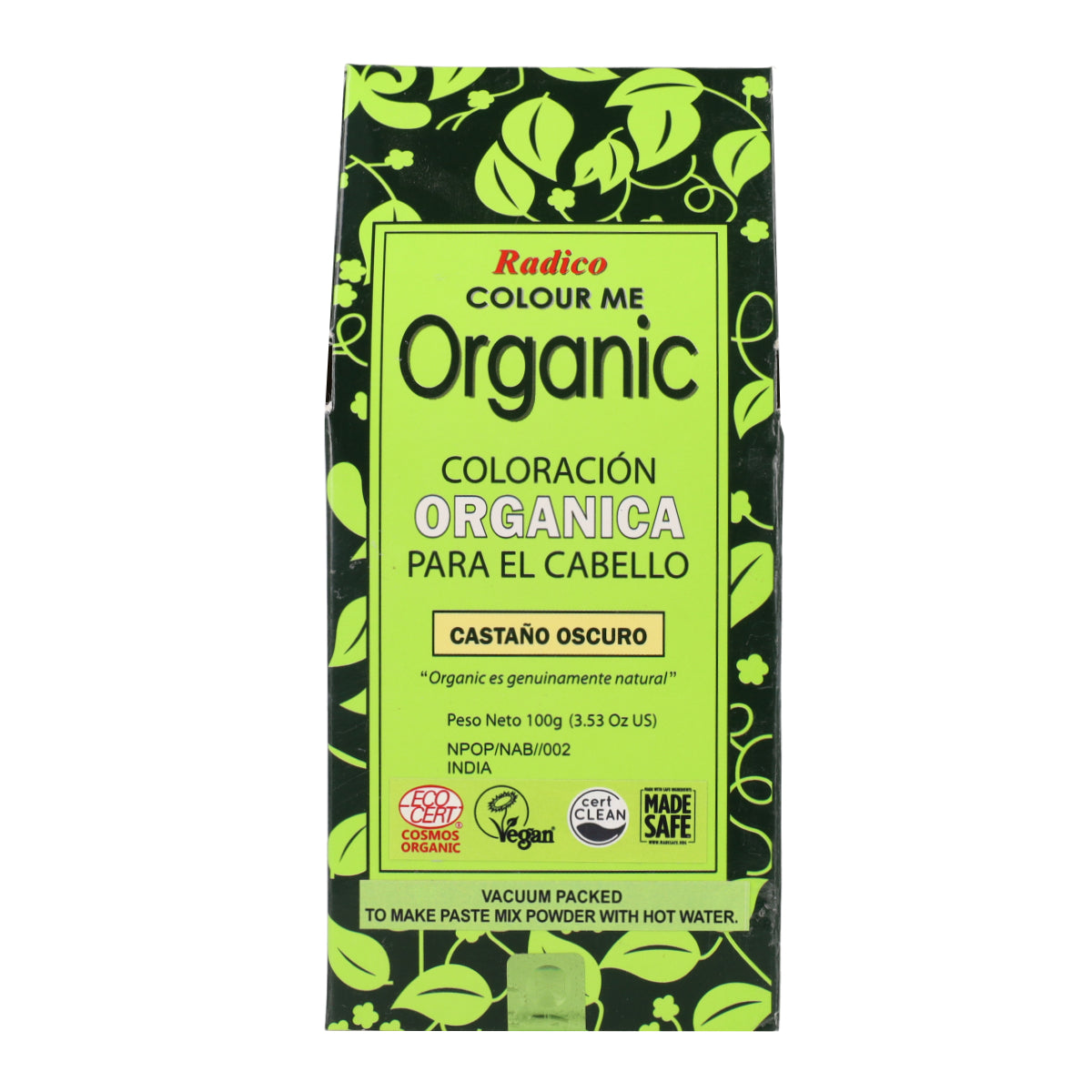 Tintura vegetale castano scuro Radico 100 g