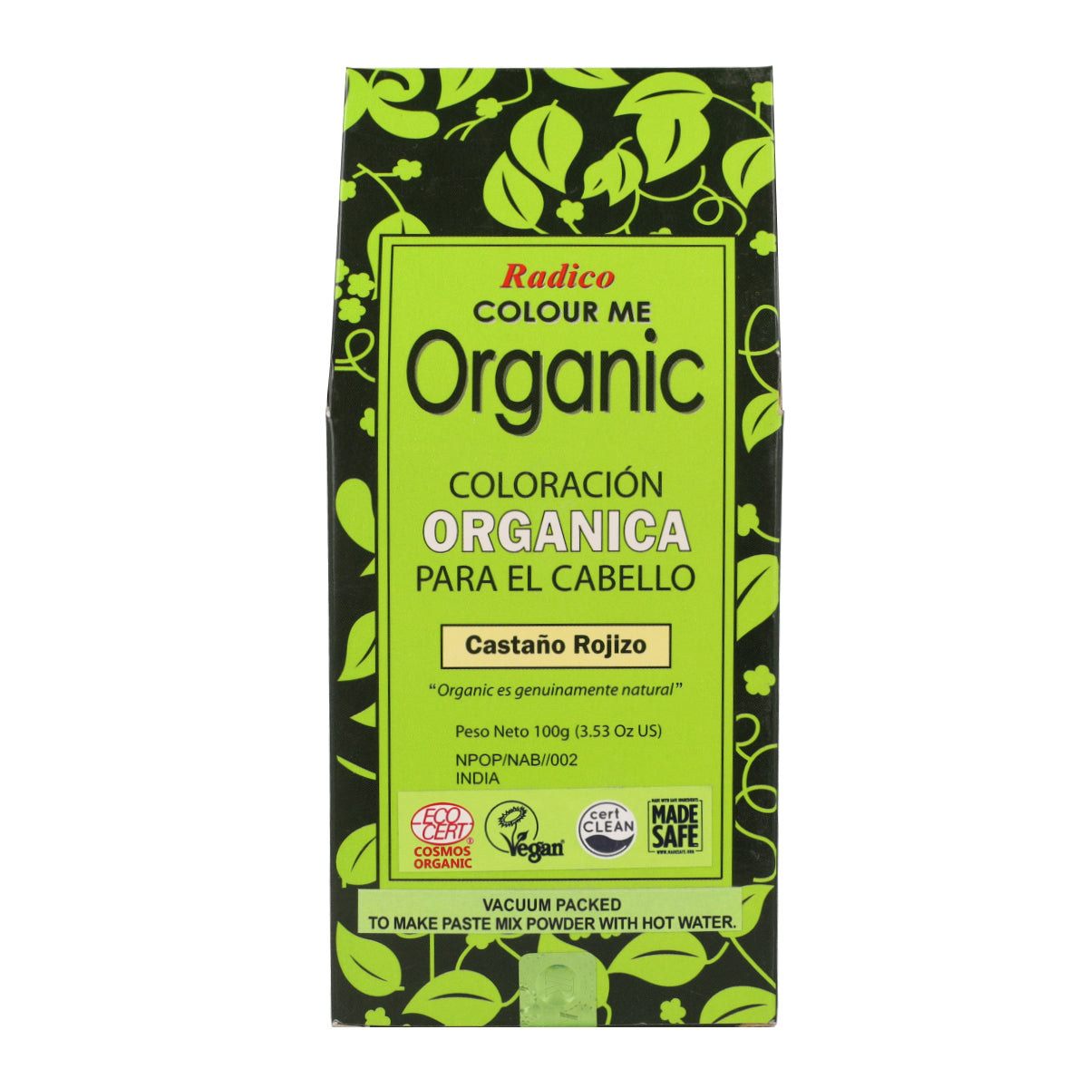 Tintura vegetale per capelli castano ramato Radico 100 g