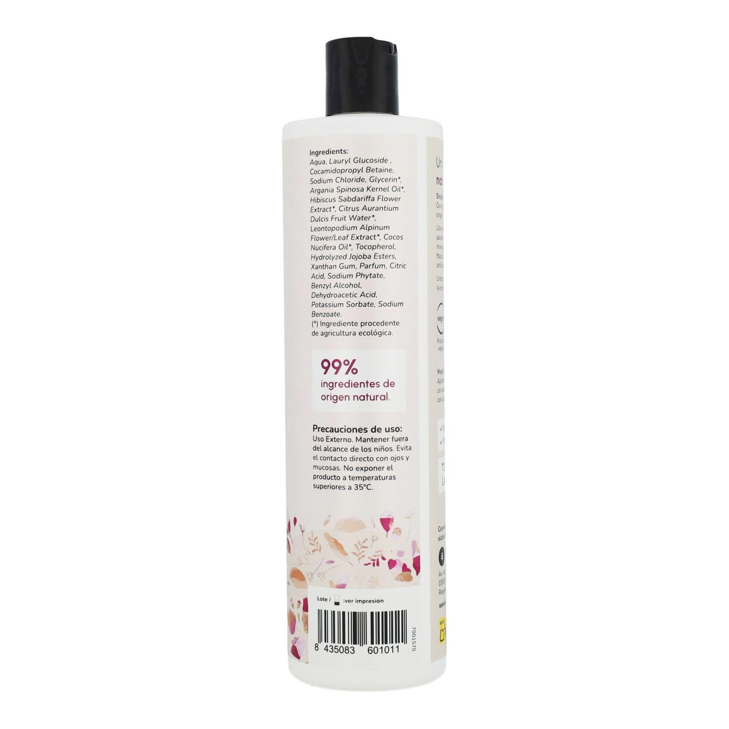 Champú potenciador de brillo Flor de Hibisco y Coco Planeta Huerto 500 ml
