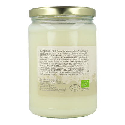 Ghee mantequilla clarificada de cabra ECO Planeta Huerto 500 g