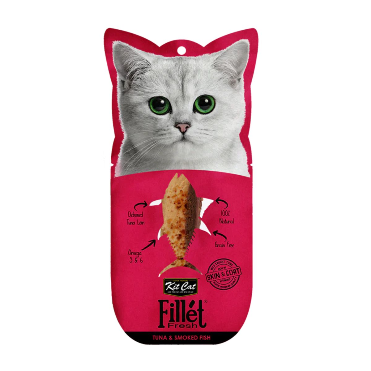 Kit Cat FilletFresh - Pack Degustación 18 ud Snack natural para gatos