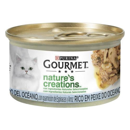 Pack 24 x GOURMET Nature's Creations Mini Filetes Rico en Pescado del Océano 85 g