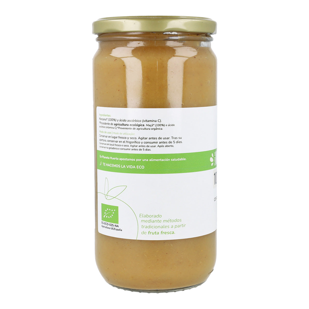 Compota de Manzana sin azúcar Eco Planeta Huerto 700 g