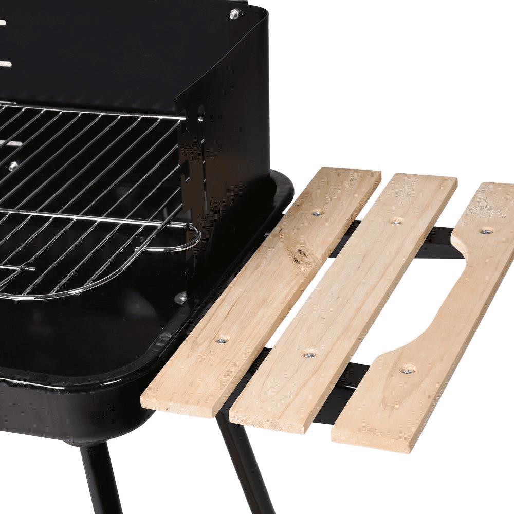 Barbacoa Carbón Rect. Carro Negro 67 X 38 X 83 Cm Ldk Garden