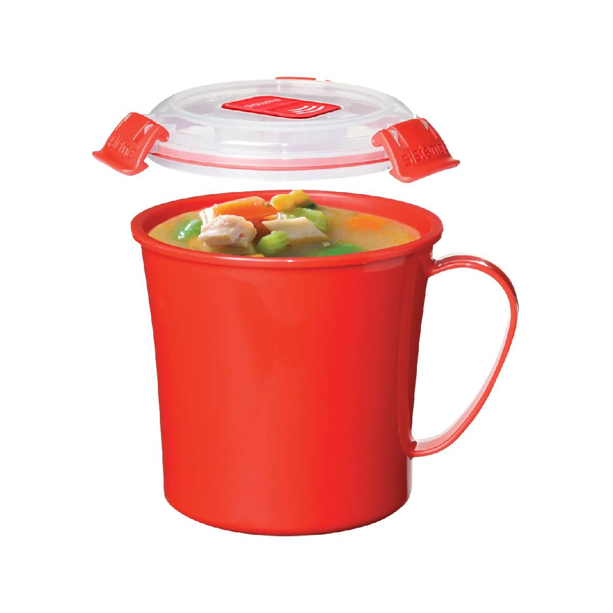 Taza mediana hermética Sistema Microwaave 656 ml