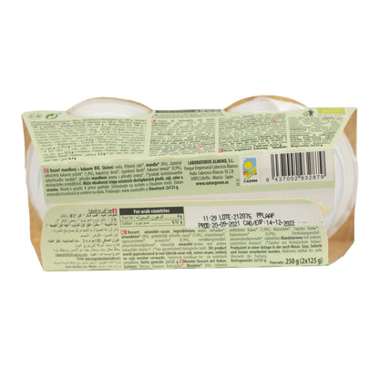 Dessert alle mandorle e cacao NaturGreen,  2 x 125 g