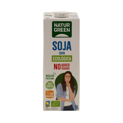 Bevanda di soia Nature senza zuccheri NaturGreen, 1 L